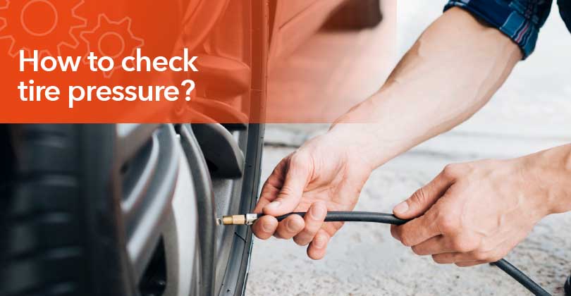 Checking tire pressure with a digital gauge to ensure proper vehicle safety and performance.