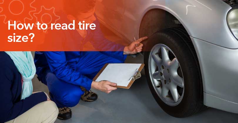 Close-up of tire sidewall markings showing tire size and performance specifications.