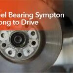Car showing common signs of a bad wheel bearing.
