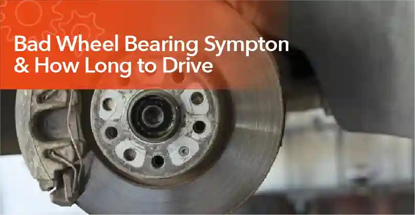 Car showing common signs of a bad wheel bearing.