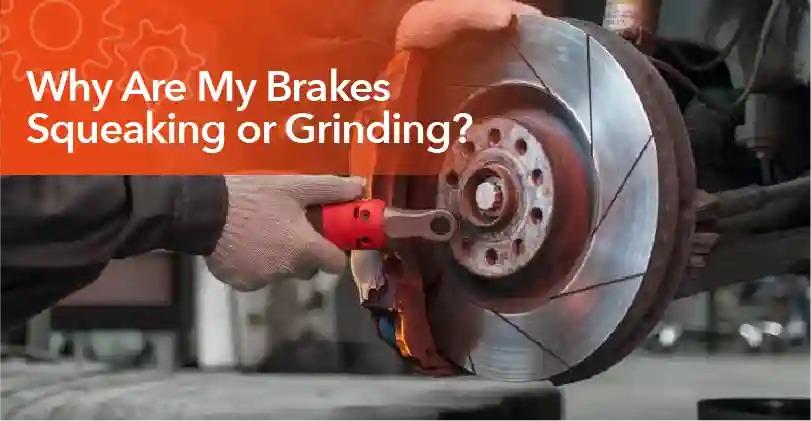 Common reasons for squeaking or grinding brakes and when to have them checked.